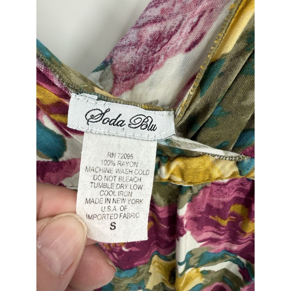 Soda Blu Baby Doll Dress Womens S Y2K 90s Floral Coquette Spring Summer Romantic - Picture 6 of 7